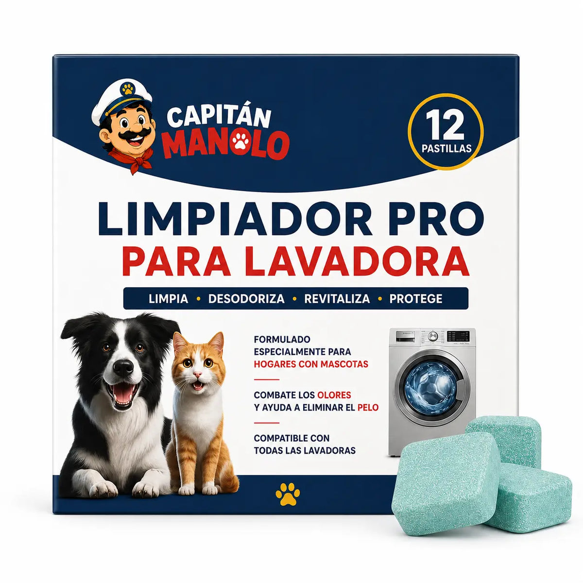 Pastillas Limpiadoras para Lavadora — Pack | Especial Mascotas
