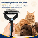 Peine multifuncional 3 en 1 para desenredar el pelo de mascotas