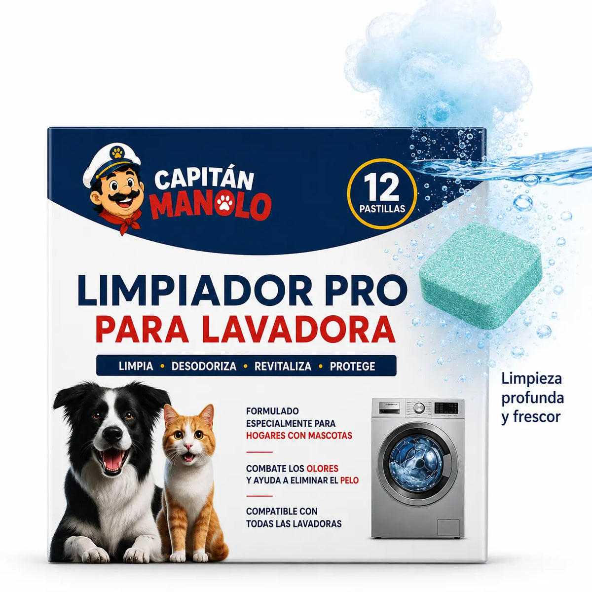 Pastillas Limpiadoras para Lavadora — Pack | Especial Mascotas